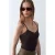 Slim Fit Mouwloze V-hals Cami Blouse
