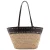 Mango shopper van raffia bruin