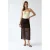 Hooggetailleerde Kanten Midi Rok