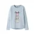 NAME IT KIDS rechtvallende longsleeve met print – blauw