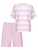 Mey Pyjama ‘Streaked Lines’  rosa