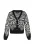 faina Gebreid vest  grijs / zwart