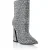 Leather Boots High Heels Mid Stones