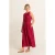 Expresso linnen zomerjurk rood