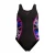 Speedo Meisjes Hyperboom Splice Abstract Muscleback eendelig zwempak (Zwart/roze)