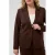Kaffe Curve regular fit blazer Plus Size – donkerbruin