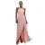 Dunne jurk met open rug en beeninsnijding dames Goddiva Maxi