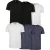 Urban Classics Heren Basic T-shirt (Set van 6) (Zwart/Wit/Zwaar)