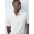 Mango Man regular fit gebreide polo – wit