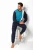 H.I.S Pyjama lang  navy / turquoise / wit