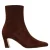 Steve Madden suède laarzen met hak en panterprint – bordeaux
