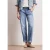 Street One Dames Mid Waist straight leg jeans in casual fit in Blauw