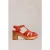 White Stuff Phoebe Fisherman Clog Red Multi