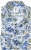 R2 Overhemd Linnen Blend Bloemenprint Blauw