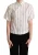 Dolce & Gabbana Dames Witte en Zwarte Gestreepte Blouse met Kraag