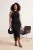 Trendyol Curve Dames Zwart Effen Maxi Mouwloos Bodycon Grote maten Jurk