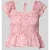 Only slim fit blousetop met all-over motief model ‘ELIZA’