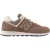 New Balance 574 suède sneakers met sleehak voor dames (Bruin/Wit)