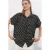 Geprinte Crêpe Knopshirt