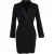 Iris & Ink x Julia Restoin Roitfeld Cady smokingjurk in zwarte viscose