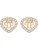 Philipp Plein Oorbellen  goud / transparant