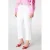 MS Mode slim fit jeans broderie wit