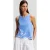 Karl Lagerfeld Signature Hem Tank Top Ultramarine