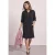 Kniehoge sweaterjurk met ritsdetail