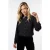 EsQualo Blouse Sequins Collar Black