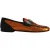 Dolce & Gabbana Oranje Pailletten Versierde Heren Loafers Schoenen