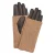 Leren handschoenen met gebreide manchet dames COMMA