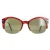 Serengeti zonnebrillen Vinita SS529004 Zilver rood gestreept gepolariseerd groen 555 nm