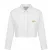 Malelions Women Cropped Button-Up Shirt | White