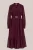 WE Fashion – Dames jurk met pailletten – Curve – Regular fit – Aubergine –  Plus Size