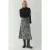 Hoge Taille Zebra Print Midi Rok