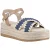 Hush Puppies Jemma Espadrille Polyurethaan Dames Marineblauwe Sandalen