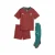 PUMA Trainingspak ‘Portugal 2026’  grijs gemêleerd / smaragd / vuurrood / wit