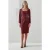 LK Bennett Carringto Midi Dress Burgundy