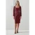 LK Bennett Carringto Midi Dress Burgundy