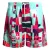 Dsquared2 abstract ontwerp blauwe zwemshort