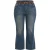 Trendyol Curve Dames Blauw Effen Normale taille Grote maten Jeans
