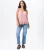 Blush Diamante Trim Dubbellaagse geplooide cami