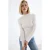 TRENDYOLMİLLA Dames Ecru Effen Lang Getailleerd Blouses