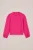 WE Fashion – Meisjes T-shirt met print – Regular fit – Felroze – Katoen –