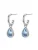 Hey Happiness Oorbellen ‘December Birthstone’  zilver