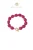 Rose & Camellia Armband | Fuchsia