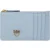 PINKO Airone Cardholder Sheep Nappa Light blue-antique Gold