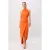 TRENDYOLMİLLA Dames Oranje Effen Maxi Mouwloos Diploma-uitreiking / Gala Recht Avond & Gala Jurk