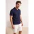 TRENDYOL MAN Heren Donkerblauw Effen Lang Regular fit Poloshirts