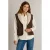 Ivy Beau teddy gilet – bruin
